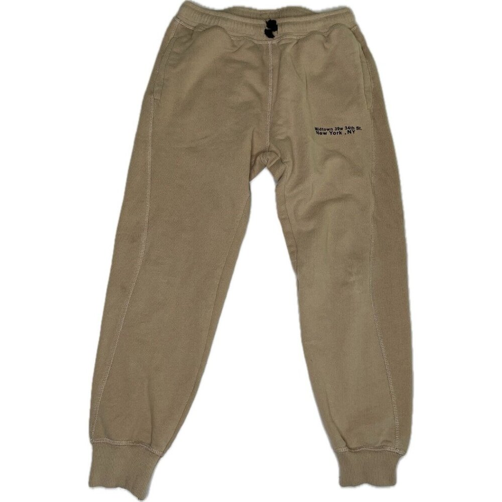 Zara Kids Boys Tracksuit Pants Size 11-12 Years Brown Elastic Waist Jogger Tan